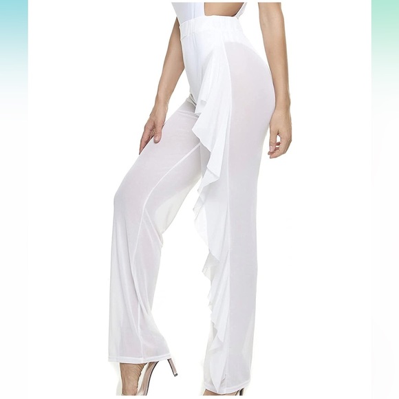 Willow Dance, Women’s, Sheer, Ruffled, Swim, Cover Up, Pants. - Picture 1 of 10